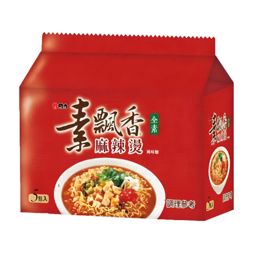舜記-維力素飄香-麻辣燙風味麵(五合一)90g*5入