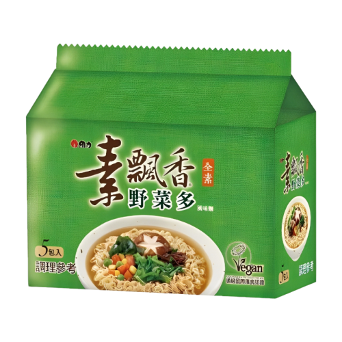 舜記-維力素飄香-野菜多風味麵(五合一)90g*5入