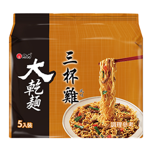 舜記-維力大乾麵-三杯雞風味(五合一)95g*5入